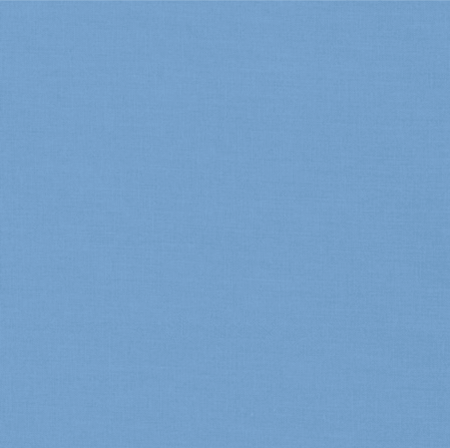 Coton uni bleu
