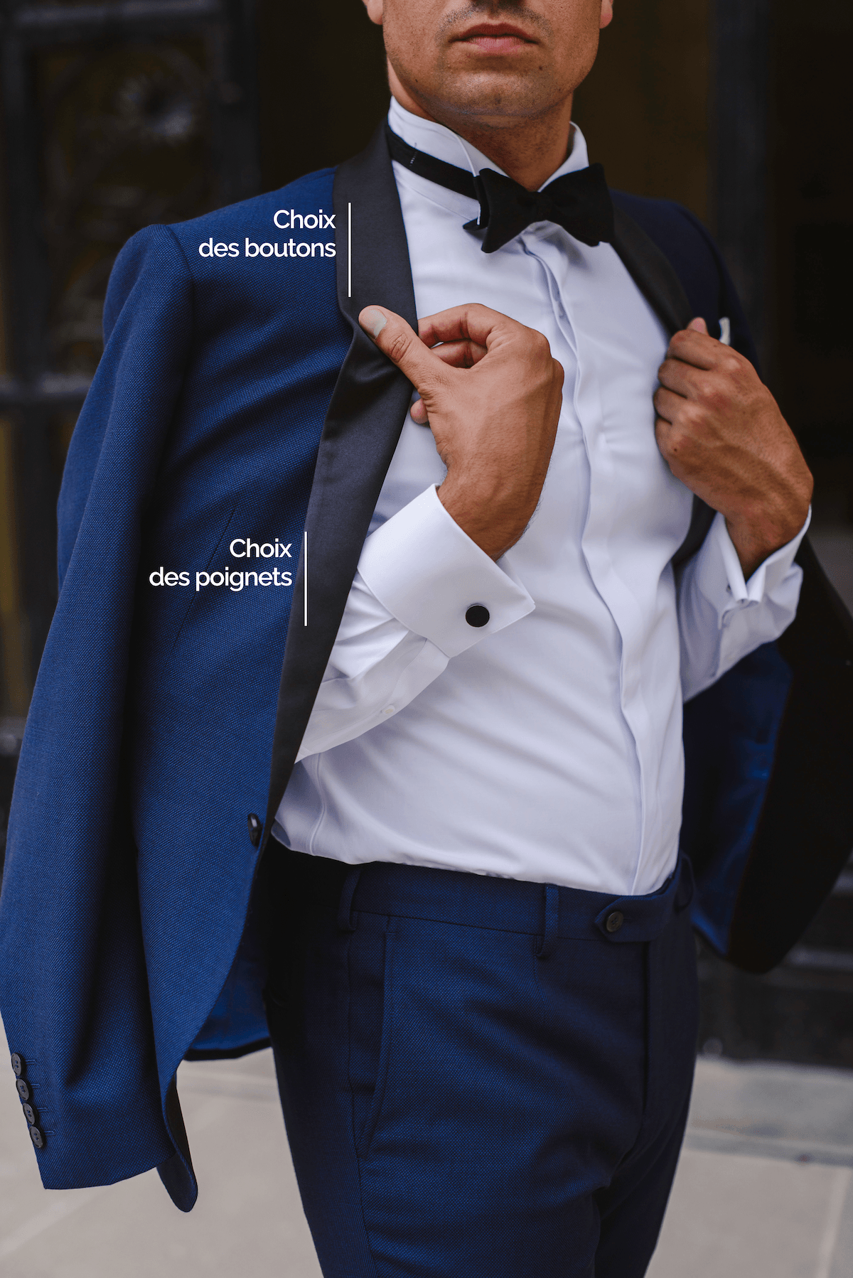 Choix de la coupe et boutonnière